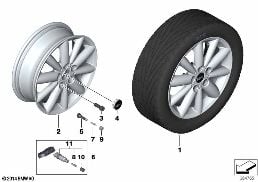 MINI LA WHEEL RADIAL SPOKE 508