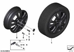 MINI LA WHEEL DOUBLE SPOKE 510