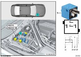 Реле привода клапанов с изм.ходом K6316 diagram for BMW 5 Series F10 M5