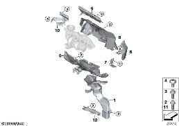 เครื่องอัดไอเสีย, ตัวป้องกันความร้อน diagram for BMW MINI F56 JCW