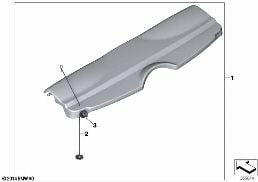 Półka tylna diagram for BMW MINI F56 One