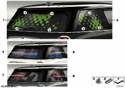 Sonnenschutz faltbar diagram for BMW MINI F56 Cooper
