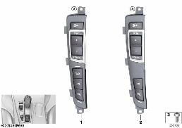 OPERATING UNIT, CENTER CONSOLE diagram for BMW X3 F25 28iX