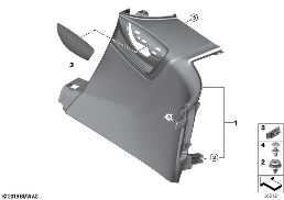 LATERAL TRIM PANEL REAR diagram for BMW i8 I12 i8