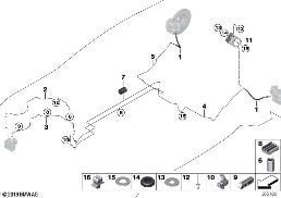 BRAKE PIPE REAR diagram for BMW i8 I12 i8