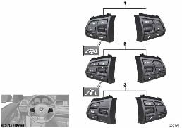 开关 方向盘 多功能 标准型 diagram for BMW 5 Series F10 LCI 530dX