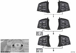 开关 方向盘 多功能 运动型 diagram for BMW 5 Series F10 LCI 530dX