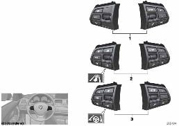 SWITCH, STRNG WHEEL, MULTIFUNCTION, BASE diagram for BMW 5 Series F10 LCI 550iX