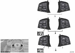 SWITCH, STRNG WHEEL, MULTIFUNCTION SPORT diagram for BMW 5 Series F10 LCI 550iX