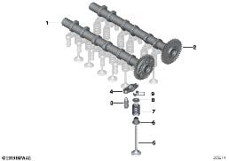 TIMING AND VALVE TRAIN-CAMSHAFT diagram for BMW 2 Series F45 Active Tourer LCI 216d