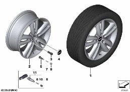 MINI LA WHEEL TRACK SPOKE 562 - 17''