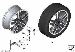 MINI LA WHEEL CUP SPOKE 2-TONE 563-18''