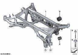 Βάση πίσω άξονα diagram for BMW 3 Series F80 M3 M3