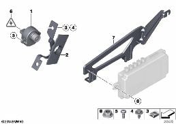 サイドビューカメラ diagram for BMW 7 Series F01 LCI 750iX