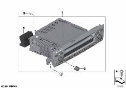 RADIO BMW PROFESSIONAL CD diagram for BMW 3 Series E91 335d