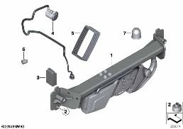 Enganche para remolque giratorio eléctr. diagram for BMW X3 F25 35iX