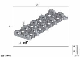 CYLINDER HEAD/INTERMEDIATE HOUSING diagram for BMW 3 Series G20 Sedan 320dX