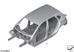BODY SKELETON diagram for BMW 2 Series F45 Active Tourer LCI 225i