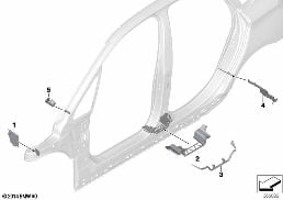 CAVITY SHIELDING, SIDE FRAME diagram for BMW 2 Series F45 Active Tourer LCI 225i