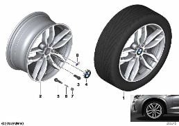 622 BMW LA WHEEL M DOUBLE-SPOKE - 19