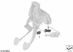 SWITCH FOR BRAKE LIGHT diagram for BMW X3 F25 28iX