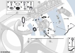 ターボ チャージャーおよび Value Line 取付けセット diagram for BMW 5 Series E39 525d