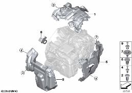 SOUND INSULATION diagram for BMW i8 I12 i8