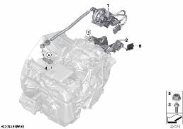 OUTSIDE SHIFT MECHANISM diagram for BMW i8 I12 i8