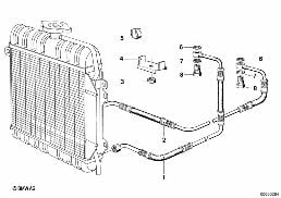 TRANSMISSION OIL COOLING diagram for BMW 3 Series E21 320