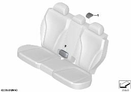 Blende Gurtaustritt diagram for BMW X5 F15 50iX