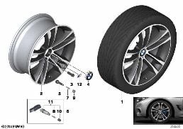 BMW LA WHEEL M DOUBLE SPOKE 598M- 19
