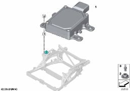ELECTRONIC CONTROL FOR TRANS. FLUID PUMP diagram for BMW i8 I12 i8