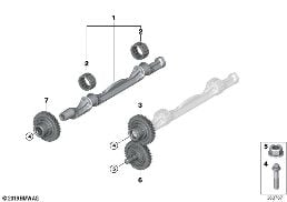 CRANKSHAFT DRIVE MASS COMPENSATOR diagram for BMW X3 G01 LCI 30i