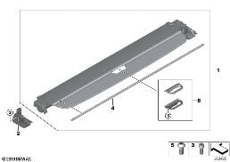 HIDE-AWAY CARGO COVER diagram for BMW X5 M F85 X5 M