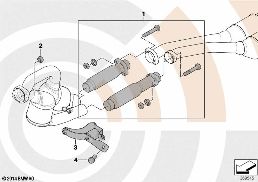 Zestaw naprawczy rurki elastycznej diagram for BMW 5 Series E39 525d