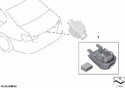 RETROFIT BACKUP CAMERA diagram for BMW 7 Series G12 740LdX
