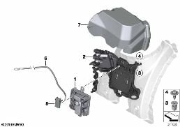INTEGRATED SUPPLY MODULE diagram for BMW 3 Series F31 328i