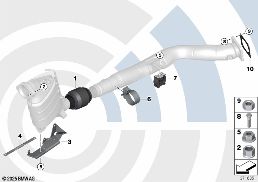 Elément de découplage diagram for BMW 5 Series E60 525d