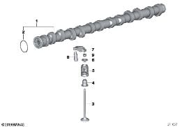 VALVE TIMING GEAR, CAMSHAFT, OUTLET