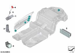 LED INTERIOR LAMPS, DOOR / TRUNK diagram for BMW i8 I12 i8