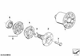LIMITED SLIP DIFF.UNIT diagram for BMW 3 Series E21 323i
