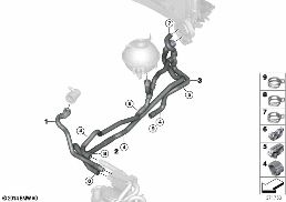 Flessibili refrig. riscald. da fermo diagram for BMW X3 F25 35iX