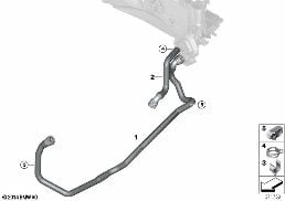 Mangas p el agua de refrigeración diagram for BMW X3 F25 20dX