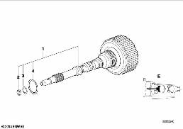 A5S310Z DRIVE CLUTCH E diagram for BMW 7 Series E38 725tds