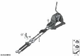 GEARSHIFT, MECHANICAL TRANSMISSION diagram for BMW 2 Series F46 Gran Tourer 216i