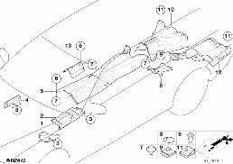 隔热 diagram for BMW 5 Series E39 520d
