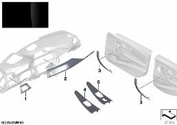 INDIVIDUAL WOOD, PIANOLACK SCHWARZ diagram for BMW 4 Series F36 Gran Coupé 428i