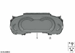 INSTRUMENT CLUSTER diagram for BMW 7 Series G11 725d