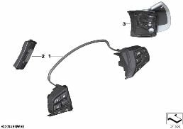 STEERING WHEEL ELECTRONIC CONTROL diagram for BMW 7 Series F01 LCI 740dX