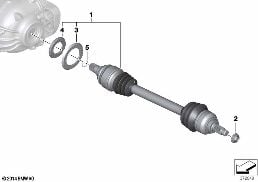 Ημιαξόνιο diagram for BMW 3 Series F80 M3 M3